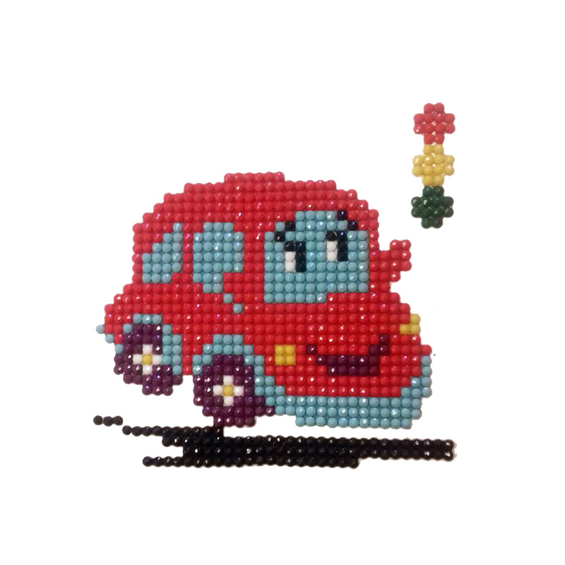 Набір алмазного живопису (наклейка) 10х9 см, Автомобільчик (SXM-052515)