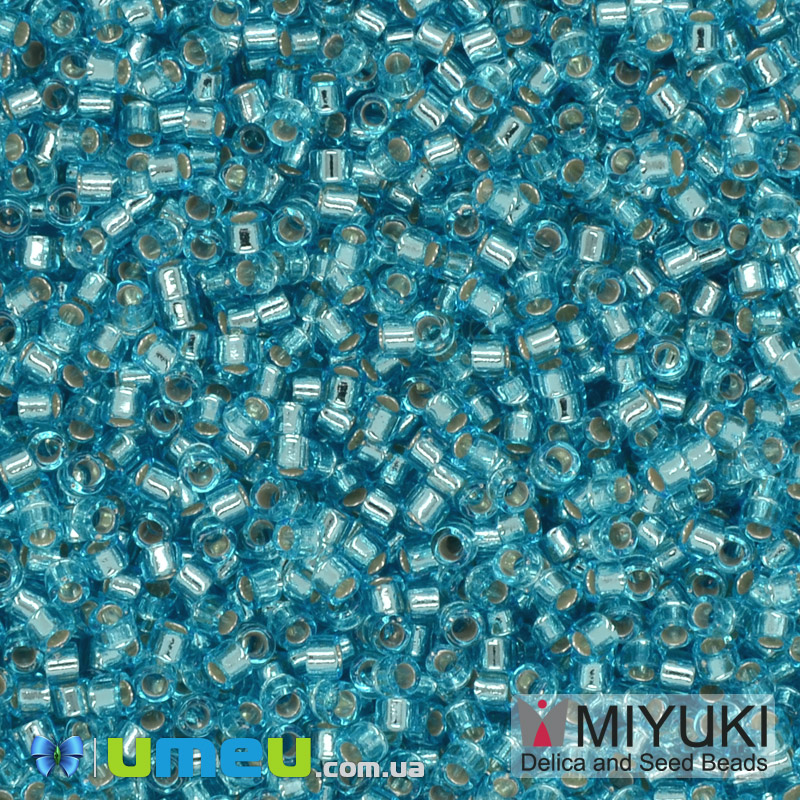 Бісер японський Miyuki Delica 11/0 DB1209, Блакитний (BIS-039976)
