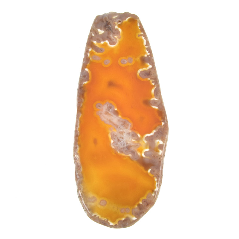 Срез Агата, Красно-коричневый, 93х40 мм (POD-012003)