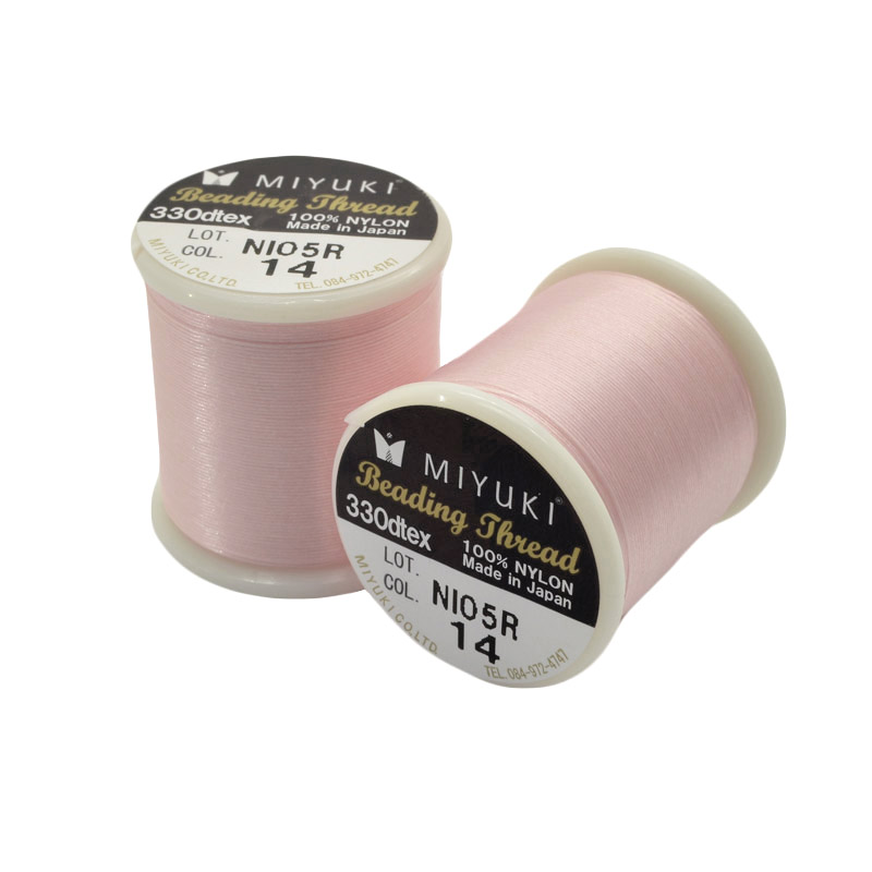 Нитка для бісеру Miyuki 14, Рожева світла, 50 м (MUL-045290)