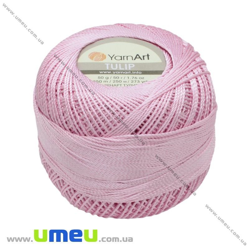 Пряжа YarnArt Tulip 50 г, 250 м, Рожева 416 (YAR-025047)