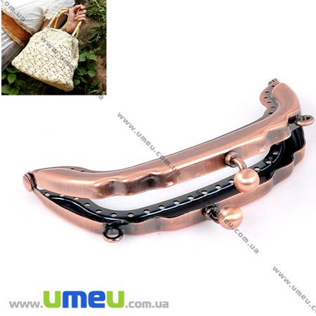 Фермуар металевий, Мідь, 8,5х5,5 см (BAG-007342)