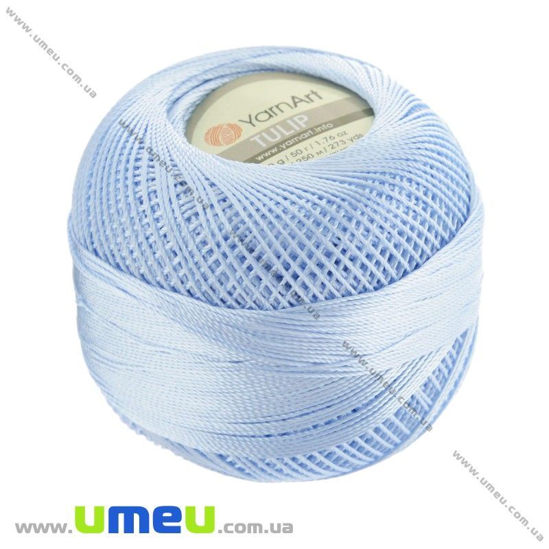 Пряжа YarnArt Tulip 50 г, 250 м, Блакитна 407 (YAR-029501)