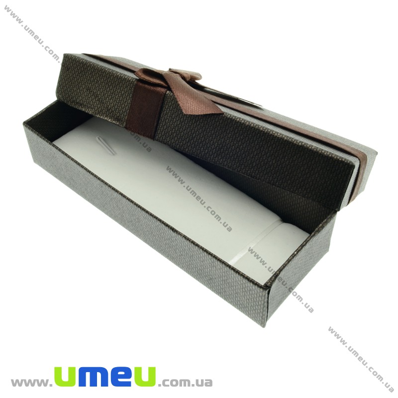 Подарочная коробочка Прямоугольная, 12х4,5х2,5 см, Коричневая (UPK-023182)