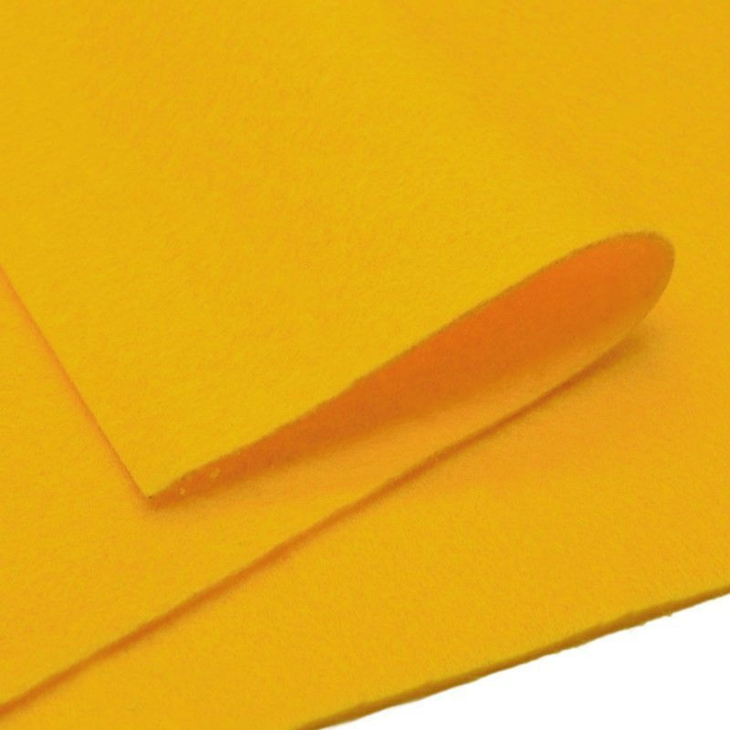 Фетр м'який 1,3 мм, 30х30 см, Жовтий (FLT-019420)