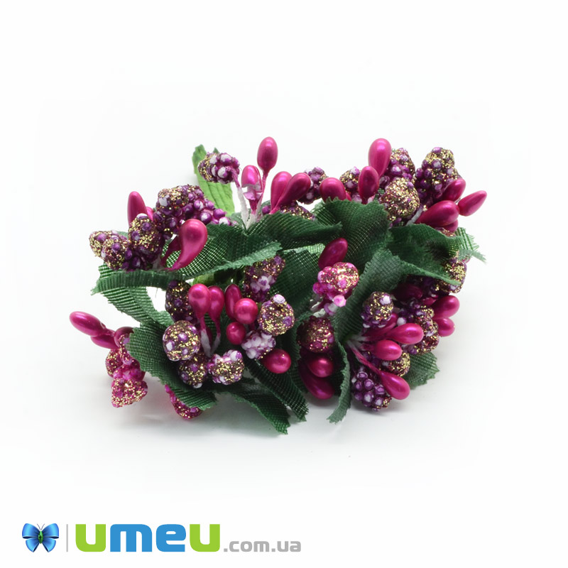 Тичинки на дроті блискучі, Малинові (DIF-044663)