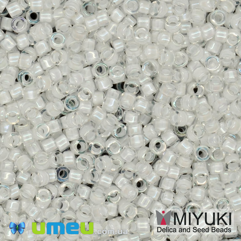 Бісер японський Miyuki Delica 11/0 DB66, Білий (BIS-045219)