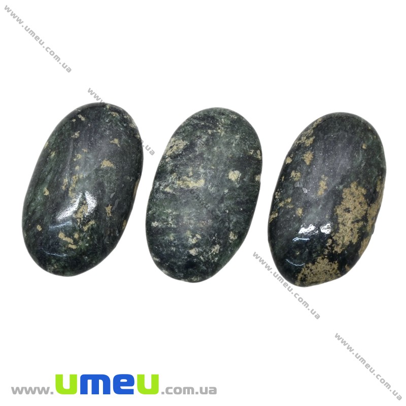Кабошон нат. камінь Серпентин (Змійовик), Овал, 20х12 мм (KAB-028852)