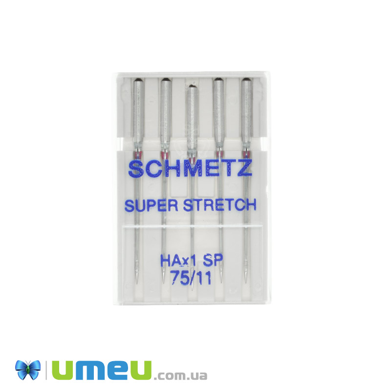 Голки SCHMETZ SUPER STRETCH №75/11 для побутових швейних машин, 5 шт (SEW-043700)