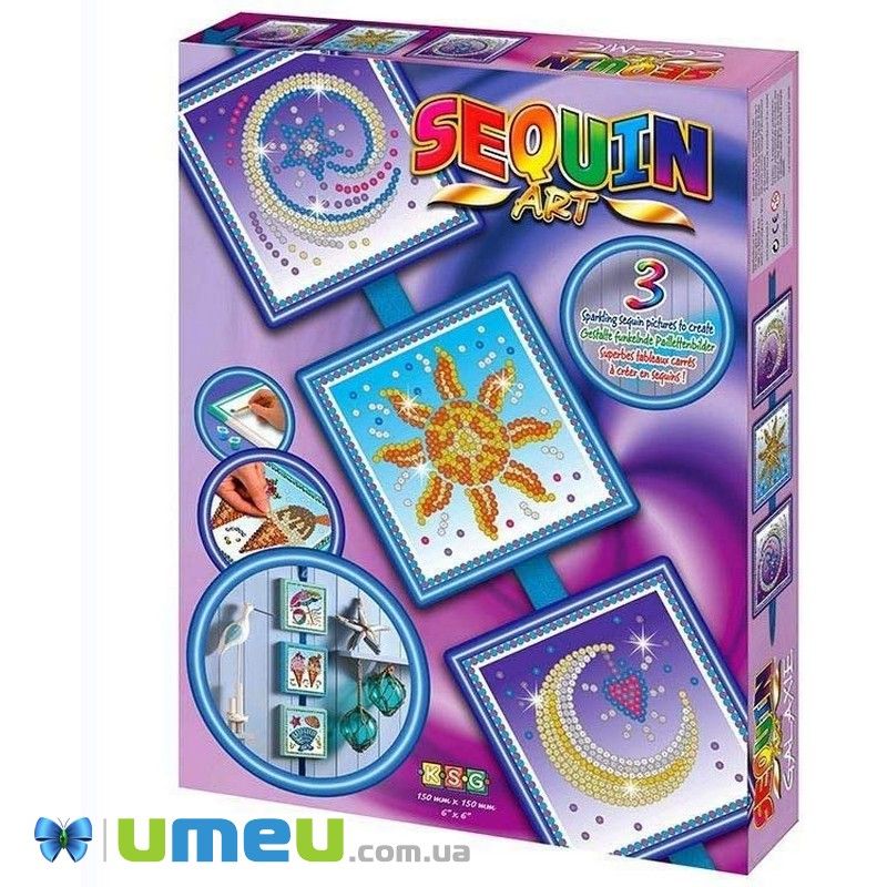 Набор для творчества Sequin Art SEASONS Космос, Солнце, Луна и звезды (DIF-043432)