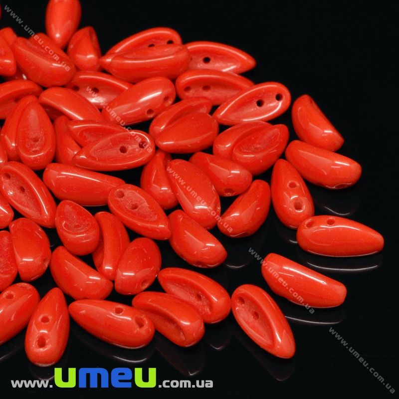 Бусина чешское стекло Preciosa Chilli 11х4 мм, №93180, Красная (BUS-036344)