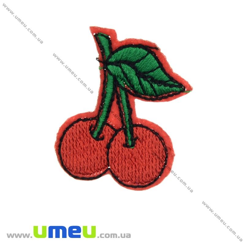 Термоаппликация Вишенки, 4х3 см, Красная (APL-022313)