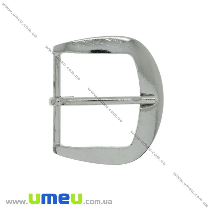 Пряжка металева ремінна, 52х46 мм, Темне срібло (SEW-023956)