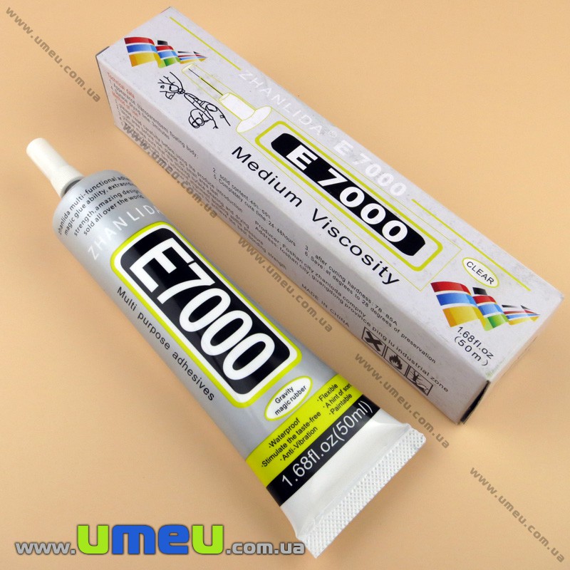 Клей Е7000 (з голкою), 50 г (INS-016902)