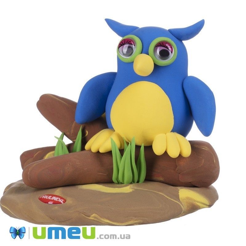 Маса для ліплення Paulinda Super Dough Happy land 75г Сова (DIF-043532)