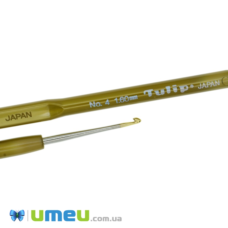 Гачок для в'язання сталевий з пластиковою ручкою Tulip (Японія), 1,6 мм (YAR-038458)