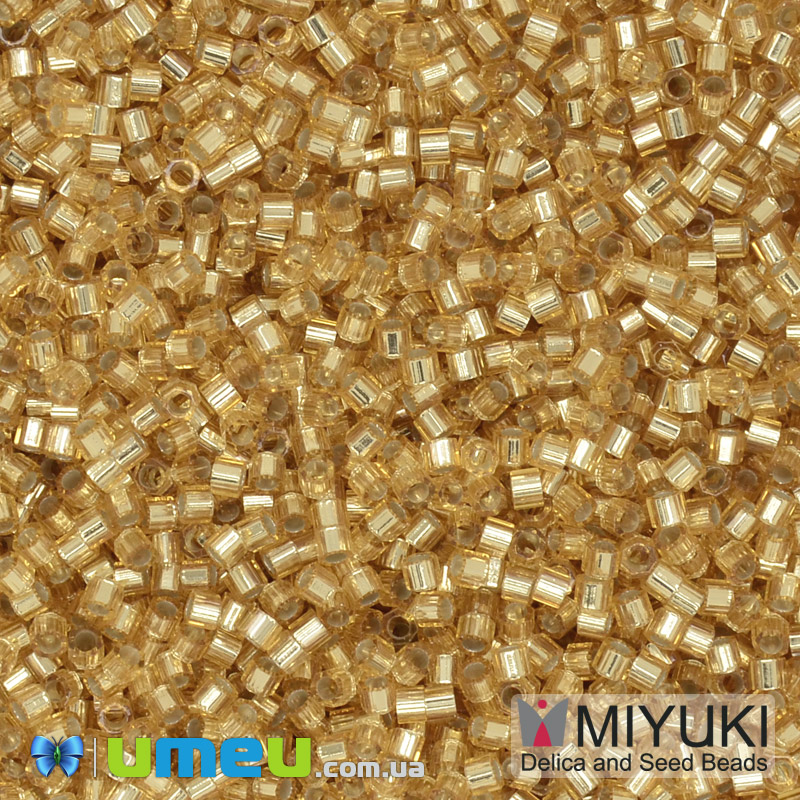 Бісер японський Miyuki Delica Cut 11/0 DBC0042, Золотистий (BIS-040097)