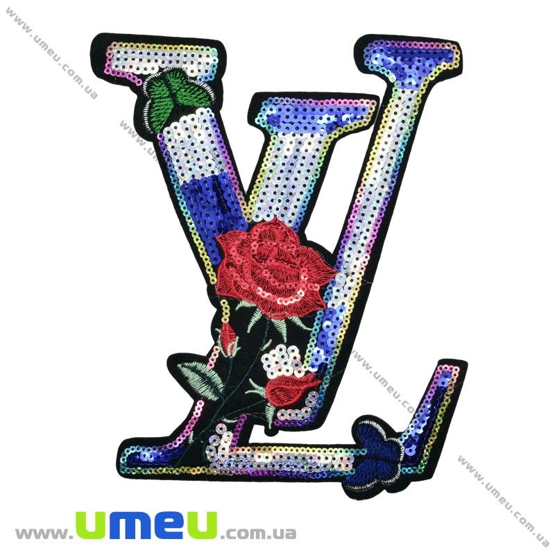Термоаплікація з паєтками, 19х14 см (APL-027114)