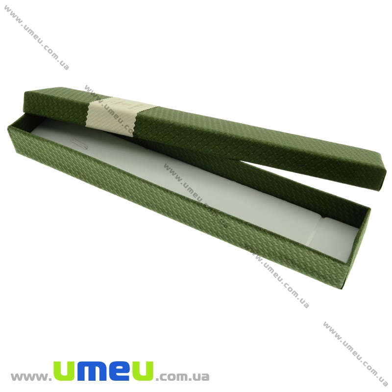Подарочная коробочка Прямоугольная, 21х4х2,5 см, Оливковая (UPK-023199)