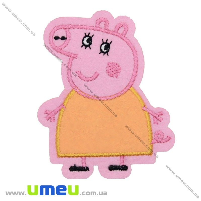 Термоаппликация детская Мама Свинка, 8х6,5 см (APL-027078)