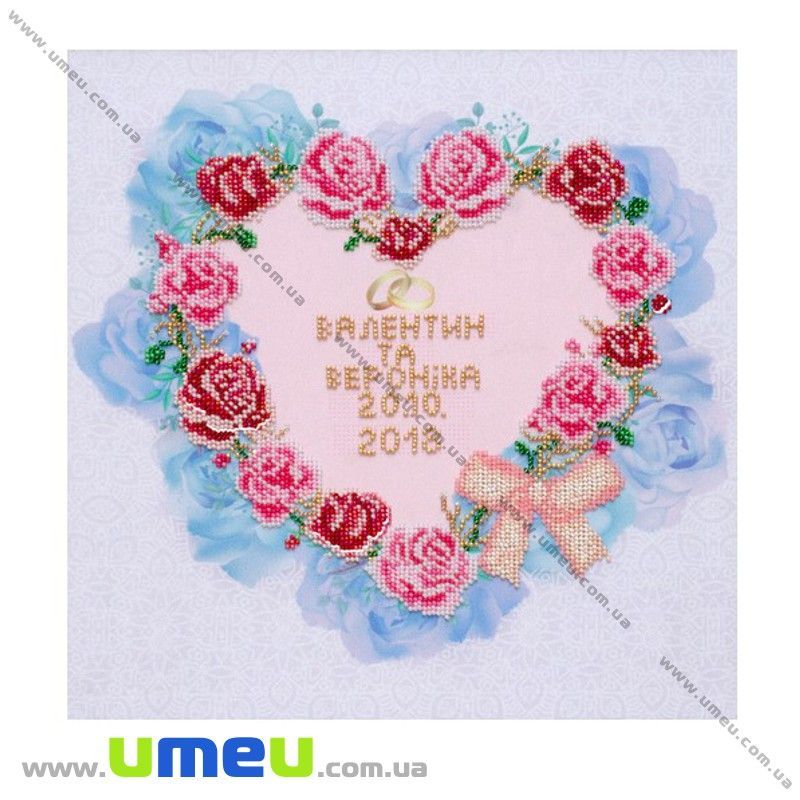 Схема для виш. бісером VDV, Весільна метрика Т-1079, 30х30 см (SXM-032140)