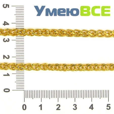 Ланцюг, Золото, 6х4 мм (ZEP-007775)