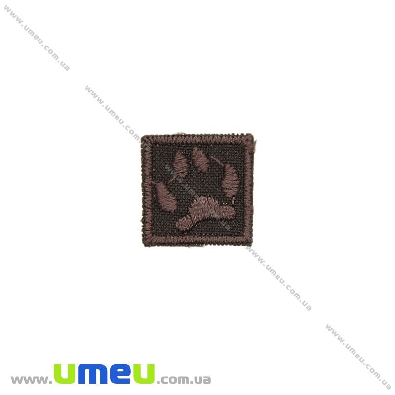 Термоаппликация Лапка, 2х2 см, Коричневая (APL-024764)