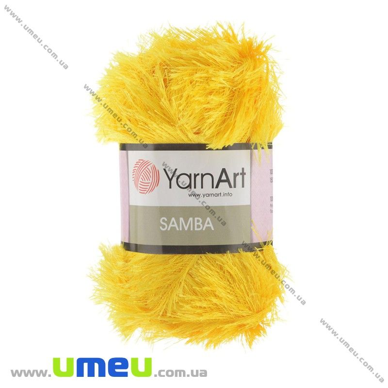 Пряжа YarnArt Samba 100 г, 150 м, Желтая 5500 (YAR-025489)
