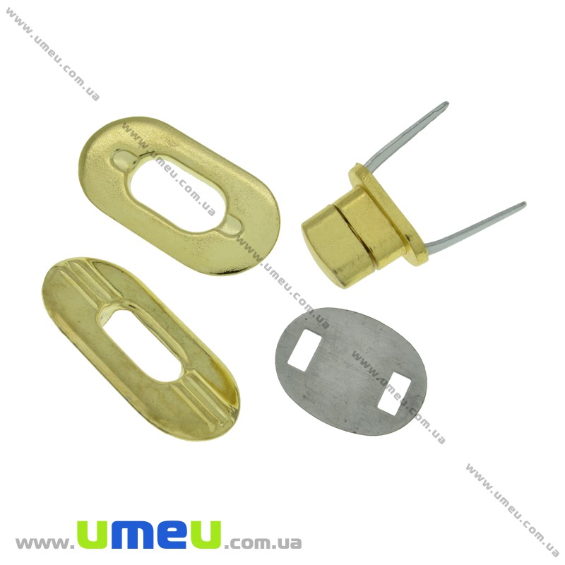 Замок для сумки поворотний, 36х19 мм, Золото (BAG-002397)