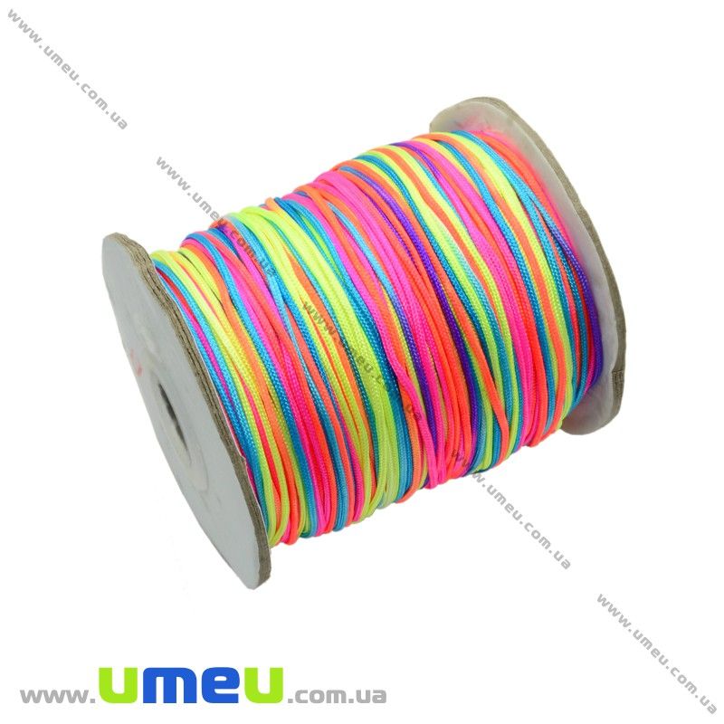 Нейлоновый шнур меланжевый, 1,5 мм, Разноцветный (LEN-015374)