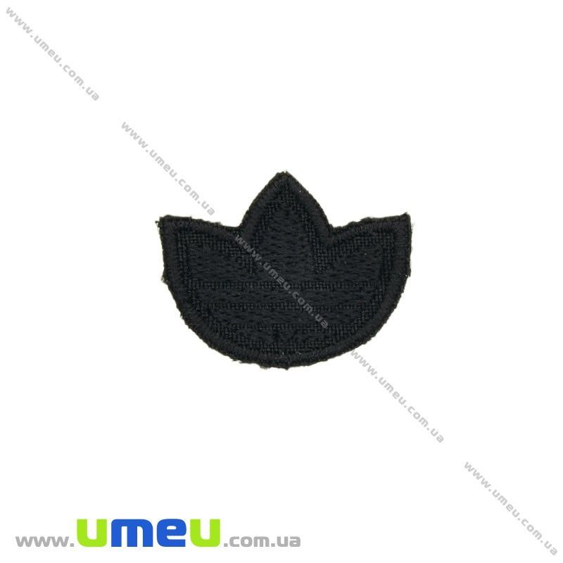 Термоаппликация Adidas, 3х2,5 см, Черная (APL-024741)