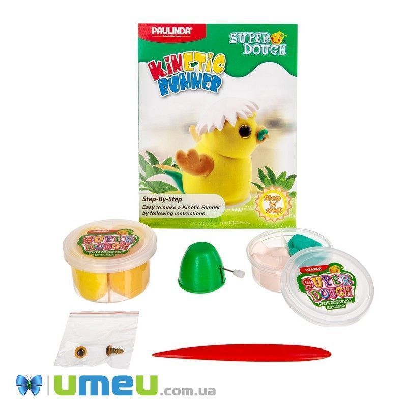 Маса для ліплення Paulinda Super Dough Running Race Курча заводний механізм (DIF-043518)