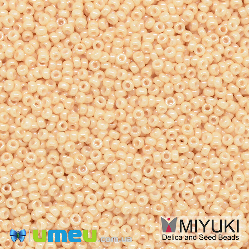 Бісер японський Miyuki круглий RR 15/0 №595, Бежевий (BIS-043347)