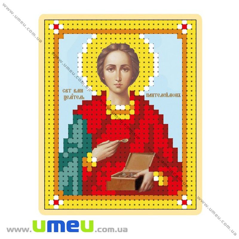 Схема для виш. бісером VDV, Ікона Пантелеймон Т-963, 8х6,5 см (SXM-029426)