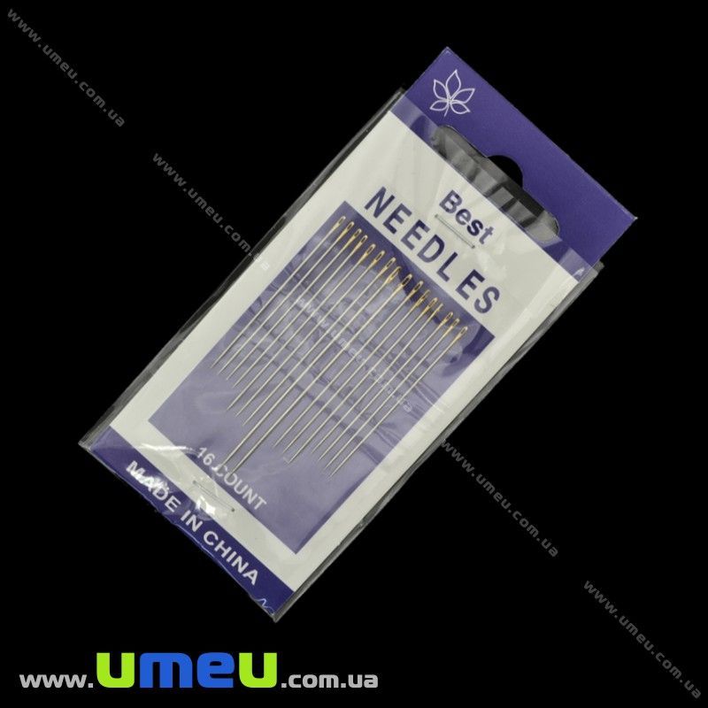 Набір голок з золотим вушком Best, 16 шт (SEW-017726)