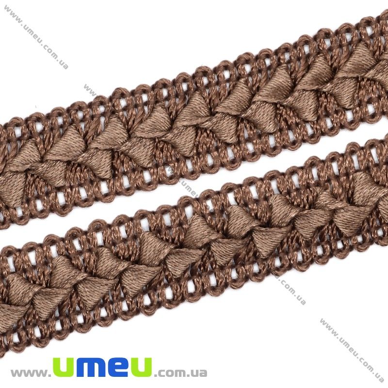 Тесьма Самоса, 18 мм, Коричневая (LEN-014525)