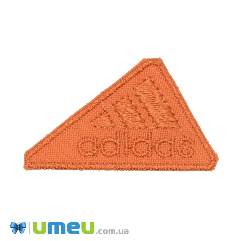 Термоаплікація Adidas, 5х3 см, Помаранчева (APL-038186)