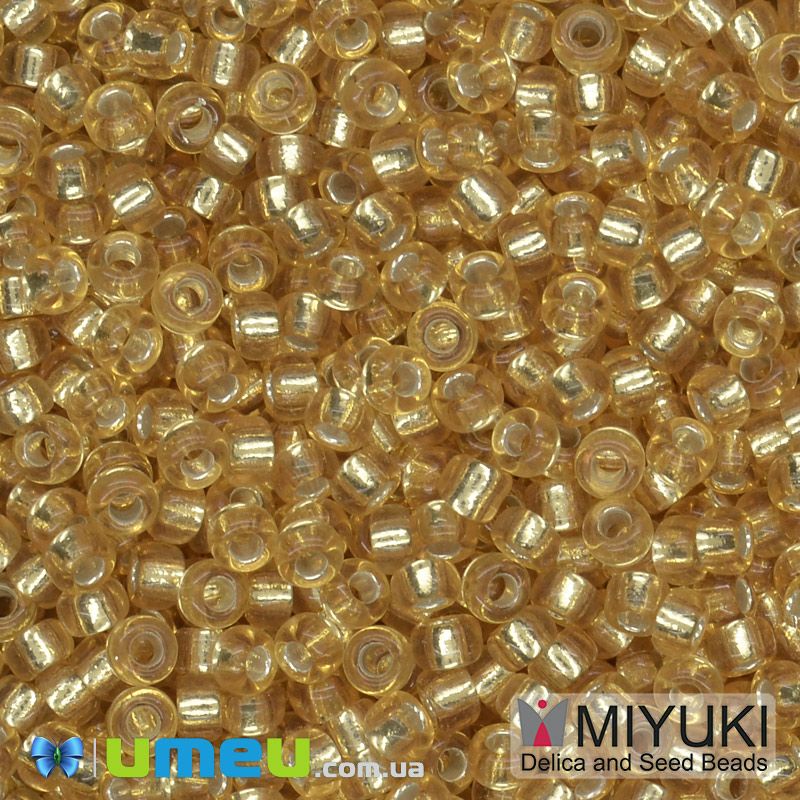 Бісер японський Miyuki круглий RR 8/0 №4, Золотистий (BIS-045914)