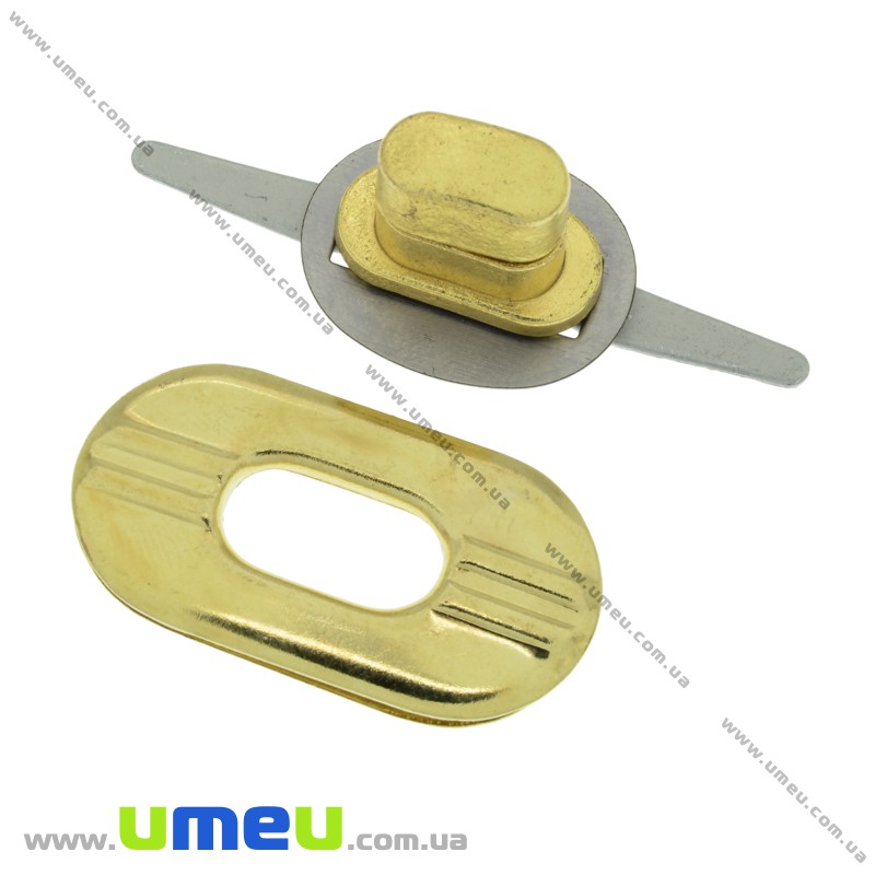 Замок для сумки поворотний, 36х19 мм, Золото (BAG-002397)