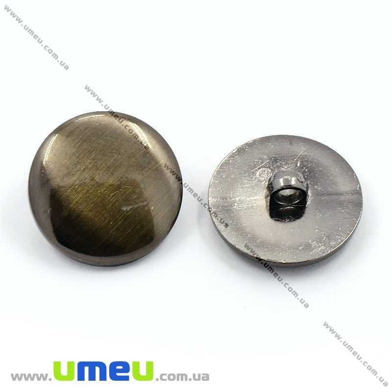 Пуговица пластиковая на ножке Круглая, 21 мм, Бронзовая (PUG-012907)