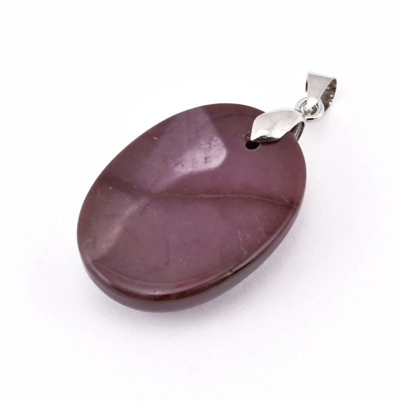 Підвіска Овал, Натур. камінь Мукаїт, 30х22 мм (POD-058734)