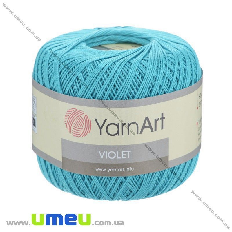 Пряжа YarnArt Violet 50 г, 282 м, Бірюзова 5353 (YAR-025024)