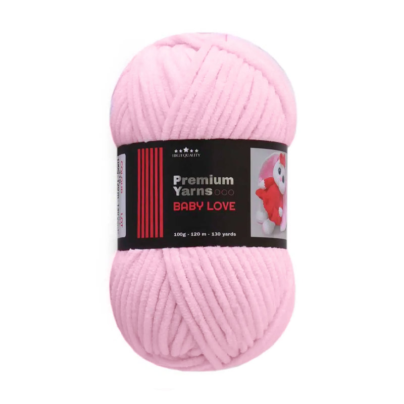 Пряжа Premium Yarn Baby Love 100 г, 120 м, Рожева 319 (YAR-056004)