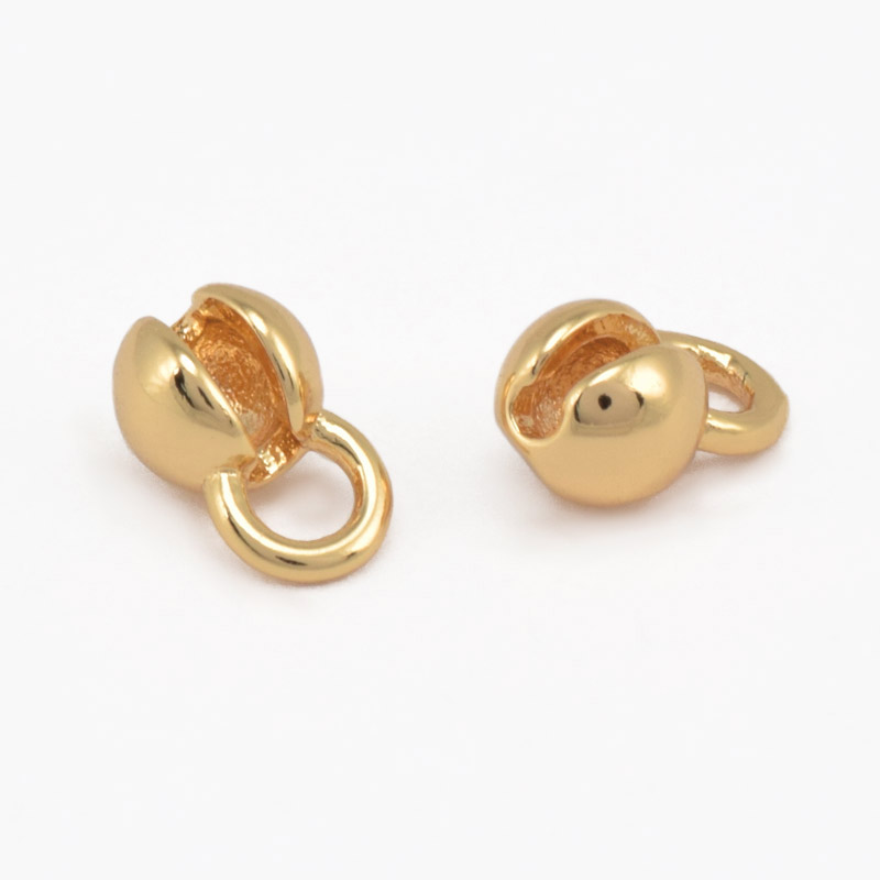 Калоти, 6х4х3,5 мм, Латунь з покриттям 18 kt (STL-062256)