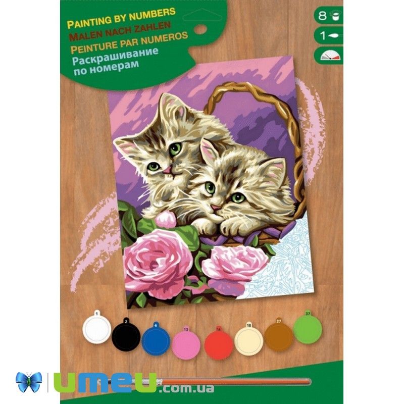 Набір для творчості Sequin Art PAINTING BY NUMBERS JUNIOR Кошенята (DIF-043463)