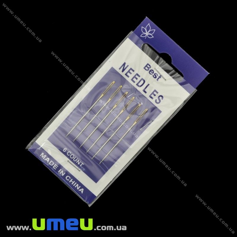 Набір голок з золотим вушком Best, 6 шт (SEW-017724)
