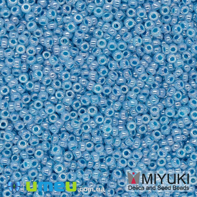 Бісер японський Miyuki круглий RR 11/0 №537, Блакитний (BIS-043236)