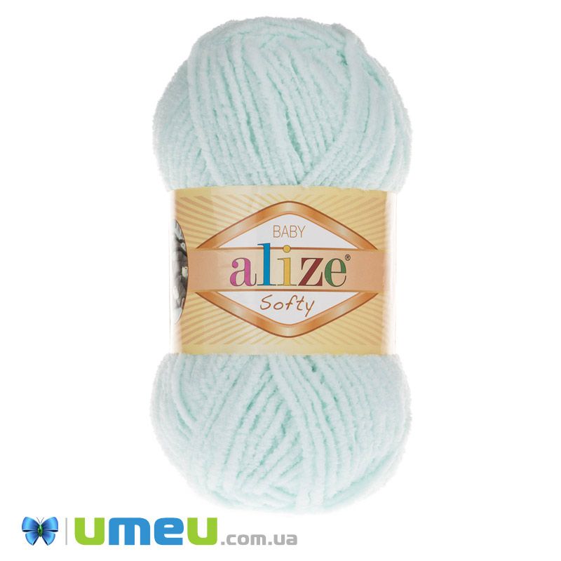 Пряжа Alize Softy 50 г, 115 м, М'ятна світла 15 (YAR-043648)