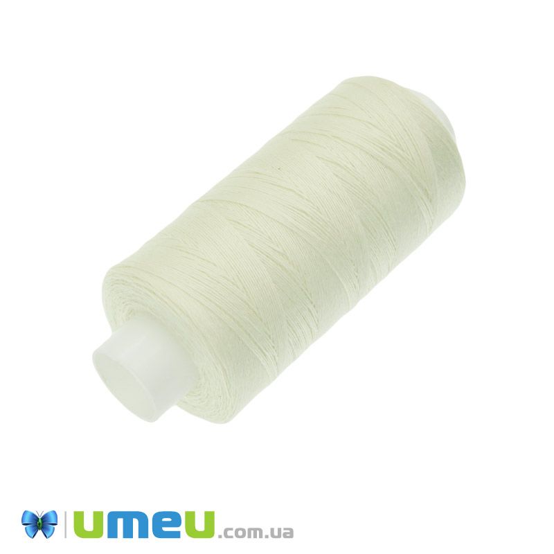 Нить полиэстеровая KIWI №40/2, col.376, Молочная, 366 м (MUL-046784)