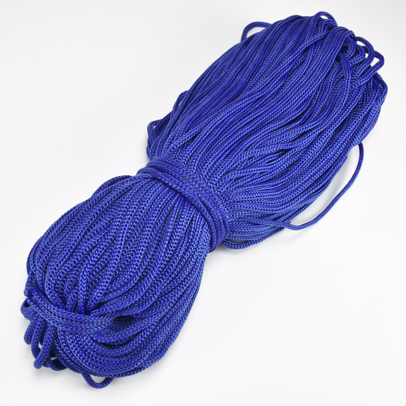 Шнур для макраме, 4 мм, Синій, Поліпропілен (LEN-062970)